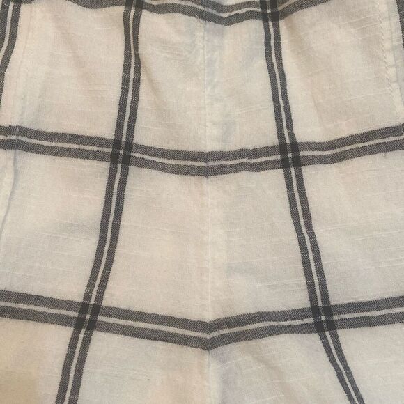 Abercrombie & Fitch Gray and White Plaid Cut Out Halter Strap Romper Women Sz  2 - Picture 6 of 12